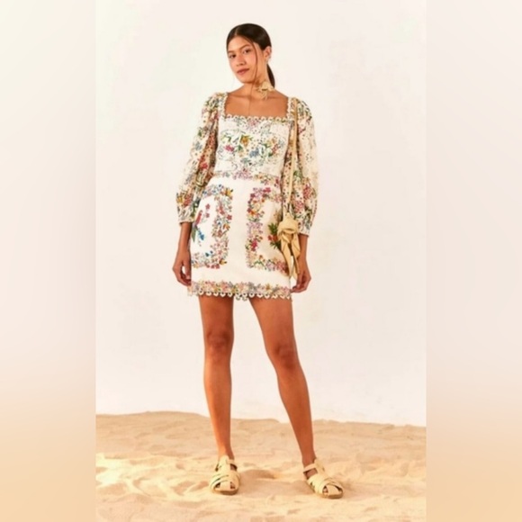 FARM Rio Multicolor Floral Mini Dress - Picture 2 of 5